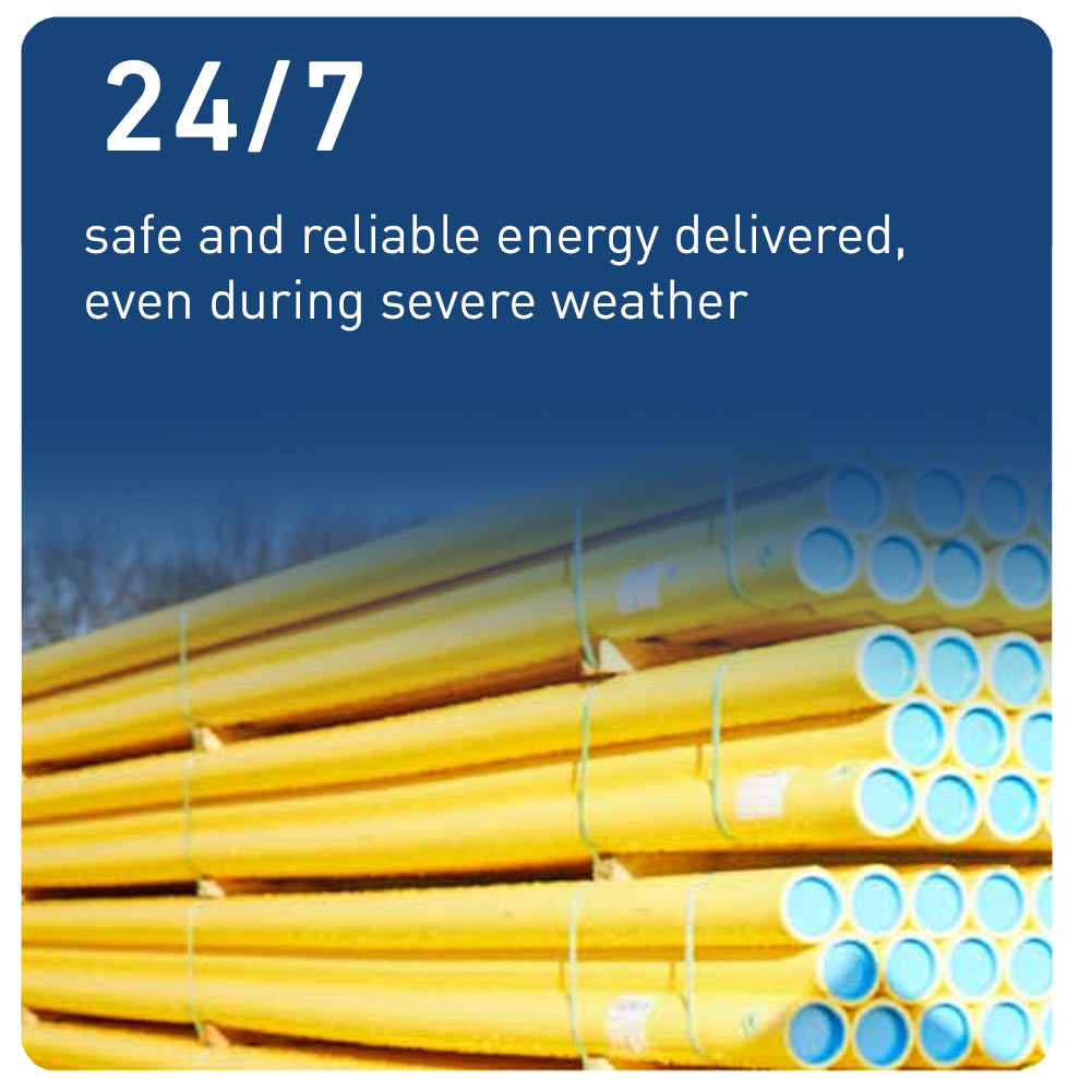 24/7 safe and reliable energy delivered, even during severe weather
