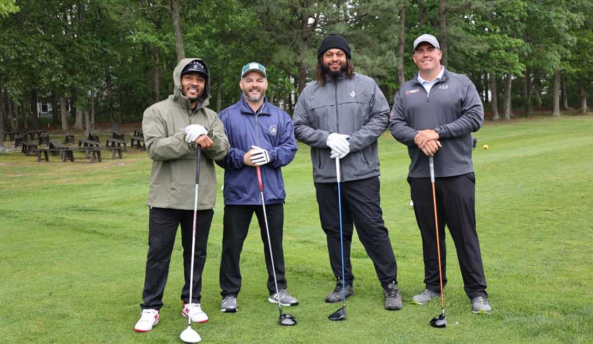photo of 4 golfers from the Golf Outing