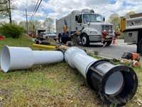 Gas main installation